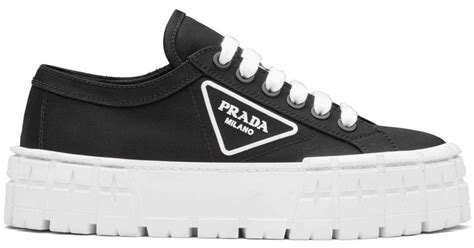 prada sneakers 2005|Prada black platform sneakers.